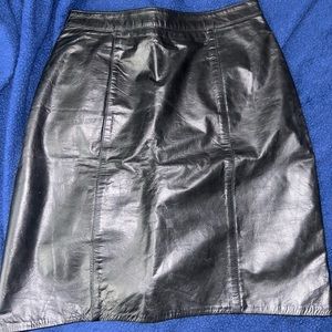 Real Vintage Leather Mini Skirt